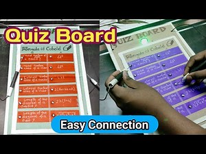 Math Quiz board | matching board | maths project