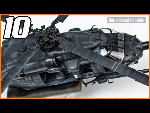 Awesome paint and painful decals - MH-60l DAP 1/48 ICM - Project Black Hawk - Episode 10