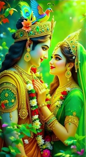 🌹🔱🙏 ✨ The Royal Bond of Radha Krishna ✨ રાધા કૃષ્ણનું રાજસી બંધન ✨#shorts