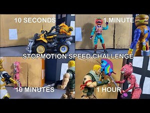 SPEED CHALLENGE: Fortnite Stopmotion in 10 seconds | 1 minute | 10 minutes | 1 hour