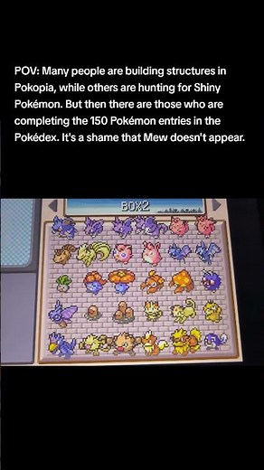 completing the 150 Pokémon entries in the Pokédex.