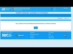 Apply Learner Licence Error : DL apply problem : DL application error : double submission not requir