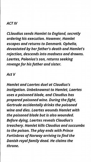 Hamlet Summary | Meg 02 #britishliterature #hamlet #shakespeare #summary