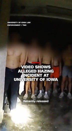 Police released new body camera video from 2024 that shows an alleged hazing incident at the University of Iowa. The fraternity responsible, Alpha Delta Phi, has been suspended until at least July 2029, according to the university's website. | CNN