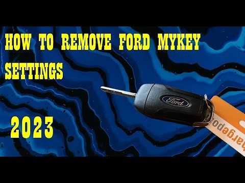 How to Remove MyKey Settings on Ford Fusion (without going to the dealership)