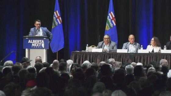 Moderator of Smith's Alberta Next panel apologizes for spanking quip