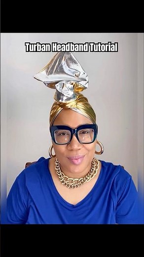 Wire Lined Turban Headband Tutorial