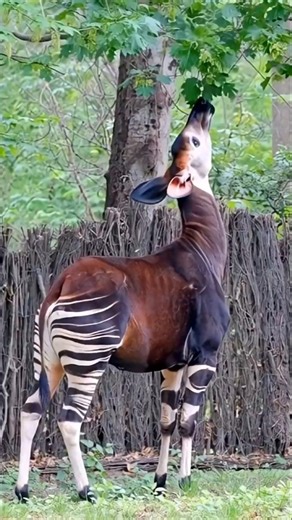 This Is NOT a Zebra! Africa’s Most Mysterious Animal | Okapi #wildlife