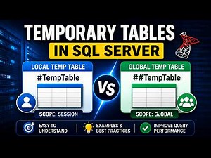 54 Temporary Tables in SQL Server | Local vs Global Temp Tables