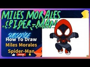 🕸️ How to Draw Miles Morales Spider-Man | Step-by-Step Drawing Tutorial 🎨✨