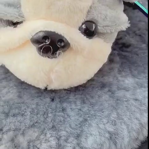 Whimsy Bulldog Plush Bag Charm Keychain | Beaded Rave Accessory | Kawaii Festival Keychain | Handmade - Etsy