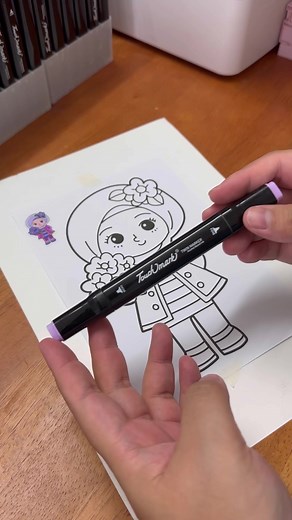 Happy sgt guna Touch Mark markers 🥰 Touch Mark Markers @bbmmylittleteachingworld 🇲🇾 Coloring Pages @bbmmylittleteachingworld 🇲🇾 #marker #markers #touchmark #coloring #coloringpages #kertasmewarna #mewarnai #arttherapy #healing #goodvibes #coloringcontest #markerviral