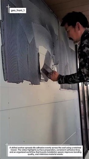 Mastering Even Tile Adhesive Spreading — Clean Technique for Faster, Stronger Wall Tiling