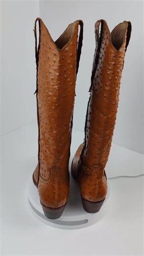 Personalized Handmade Ostrich Leather Cowboy Boots • Custom Western Ranch Style - Etsy
