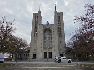 Nice bell peal! Cathedral of Mary Our Queen FPV tower climb, clock chimes, and 5 bell peal