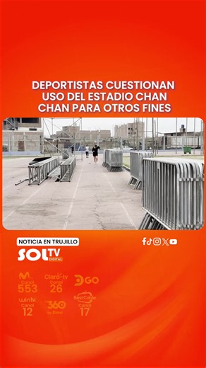 Deportistas de Trujillo protestan uso del estadio Chan Chan