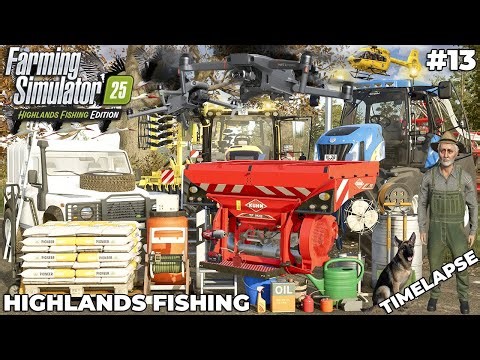 🌽BIG FARM MACHINERY IN ACTION! CULTAVATING & SEEDING WHEAT🌾 | Kinlaig | Farming Simulator 25 | EP 13
