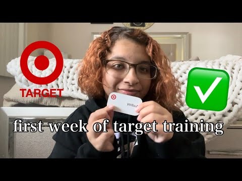 First Week of Target Training | orientation, training, schedule