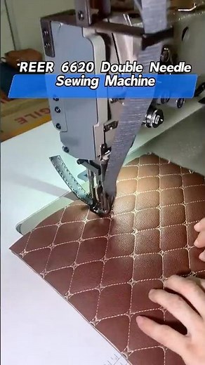 “REER 6620 Double Needle Lockstitch Sewing Machine | Precision for Upholstery, Leather”