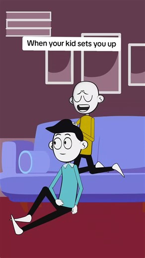When Your Kid Sets You Up: A Relatable Moment