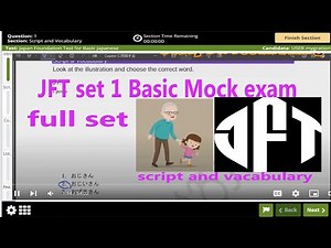 JFT set 01 Basic Mock exam full set |japan foundation test | jft basic a2
