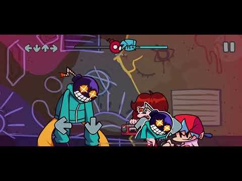 Playing FNF on mobile against bomb head whitty