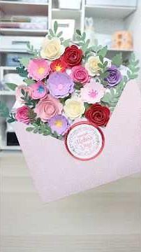DIY Flower Bouquet Envelope - Mother's Day