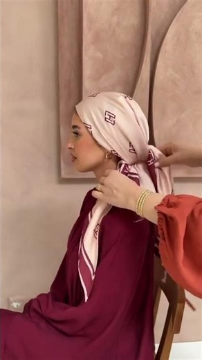 Hanora anti slip Satin Shawl ❤️Here’s a tutorial on how to wear our satin shawl for an elegant,