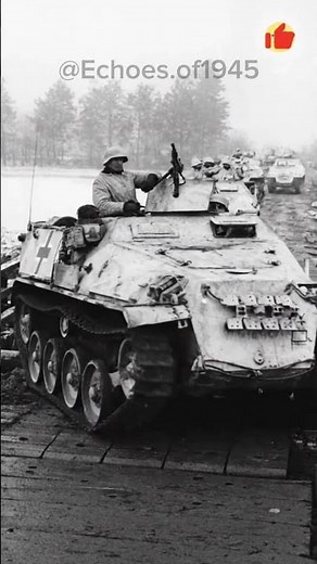 Rare Winter Combat Footage: German Half-tracks on the Move 🚜