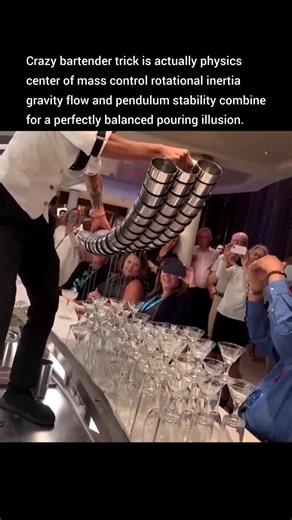 How physics makes this crazy bartender trick possible.