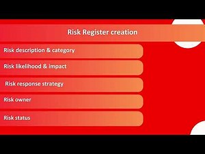How to Create The Risk Register - PMP Exam Preparation