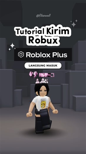 Tutorial Kirim Robux Langsung Masuk dengan ROBLOX PLUS ✨️ #roblox