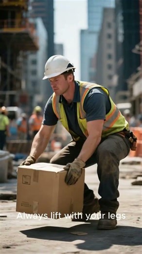 Correct Lifting Technique to Avoid Back Injury 🏋️