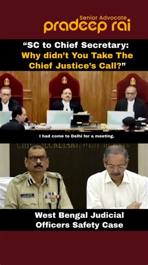 Why didn’t You Take The Chief Justice’s Call ? ||SC to Chief Secretary #courtproceedings