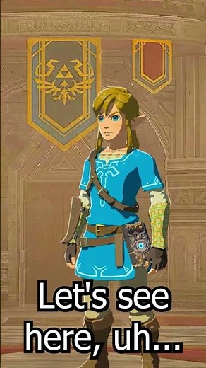 Link Gets a Letter #zelda #mastersword #botw #zeldabotw #breathofthewild #zeldatotk #zeldabotw