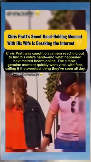 Chris Pratt’s Sweet Hand-Holding Moment With His Wife Is Breaking the Internet #chrispratt