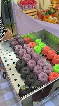 Bolu kukus ketan hitam toping lumer #food #foodie #kuliner #jajanan #streetfood