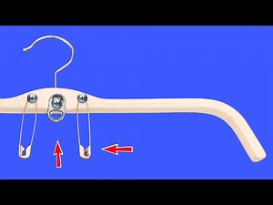 You won't believe what happens when you put a safety pin on a clothes hanger