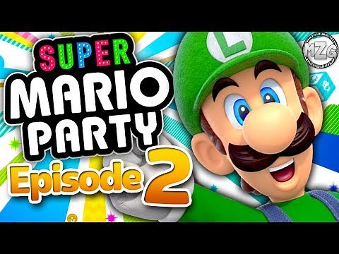Super Mario Party Gameplay Walkthrough - Episode 2 - Luigi! King Bob-omb's Powderkeg Mine (Switch)