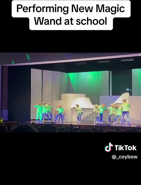 Performing New Magic Wand at School