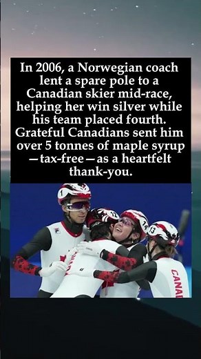 A Broken Pole, A Tonnes of Maple Syrup: Norway's Olympic Sportsmanship