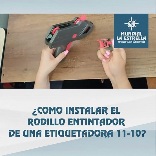 Como colocar el rodillo entintador en una etiquetadora monarch 1110