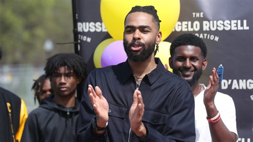 D’Angelo Russell of the Los Angeles Lakers announces Algonquin Park revitalization