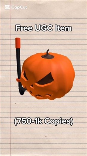 How to get a pumpkin Halloween UGC FOR FREE (ROBLOX UGC LIMITED)