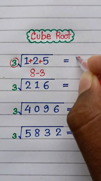 Only 1% know This Fast Cube Root Trick #maths #mathematics #mathstricks