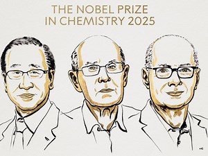 Le prix Nobel de chimie 2025 est attribué à Susumu Kitagawa, Richard Robson et Omar Yaghi pour leurs éponges moléculaires