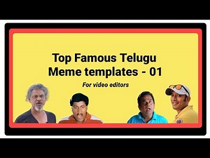 Top Famous Telugu Meme templates 😂😂 !!