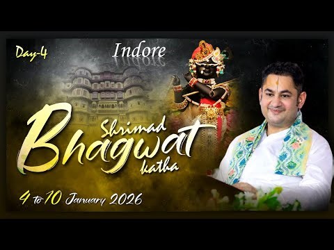 2026 New Year Special Shrimad Bhagwat Katha | LIVE from Indore | Sri Pundrik Goswami Ji | Day 4