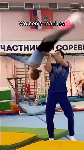 Women’s coaches mean business 😳 (i love my cosches) #olympics #gymnastics #gymnast #olympic #coach