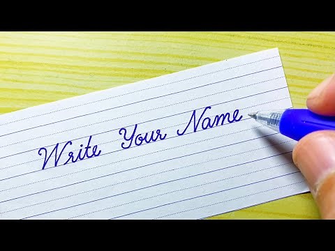 Write your name in cursive writing | Beautiful name neat and clean cursive handwriting | Calligraphy